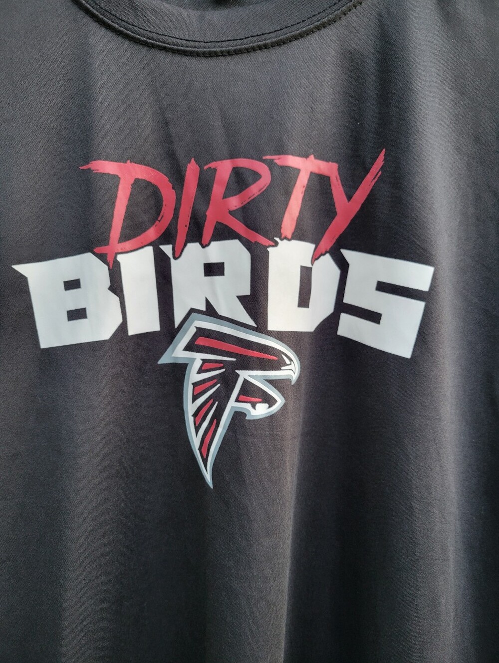 Atlanta Falcons Dirty Birds Publix NFL, Mens Large Black Tee, Falcons Logo